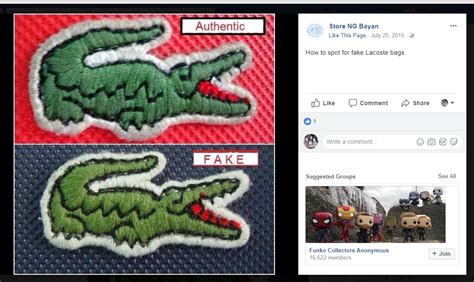 lacoste concept bag fake|lacoste logo counterfeit.